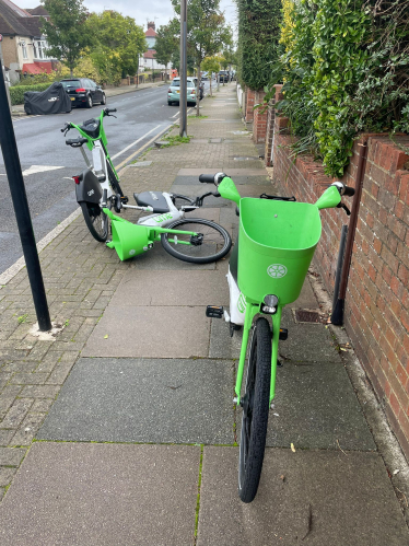 Lime and other hire bikes have been blocking pavements across Wandsworth.